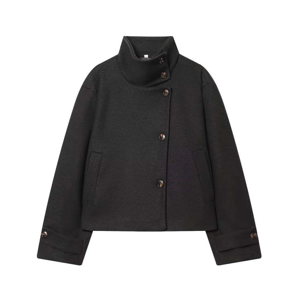 Chaqueta corta de cuello alto