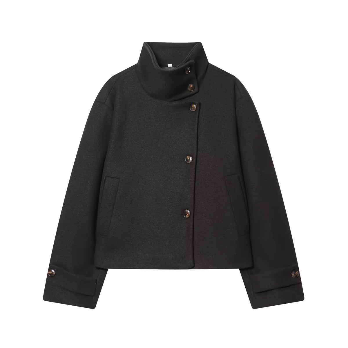 Chaqueta corta de cuello alto