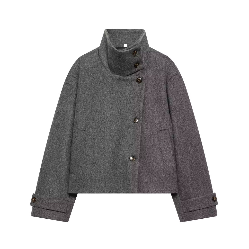 Chaqueta corta de cuello alto
