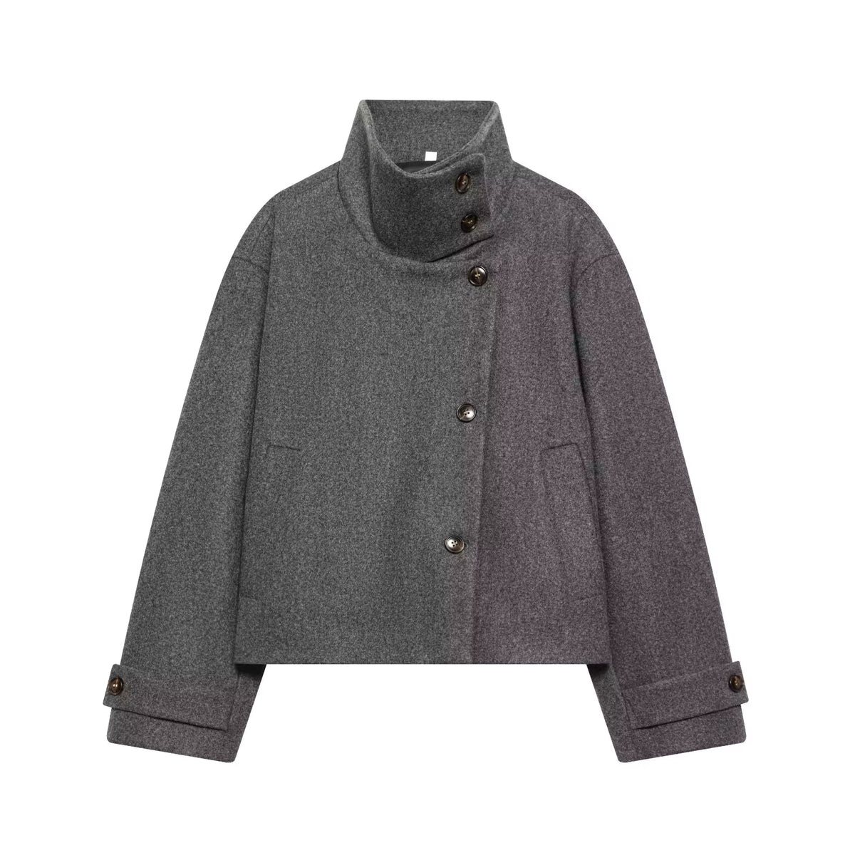 Chaqueta corta de cuello alto